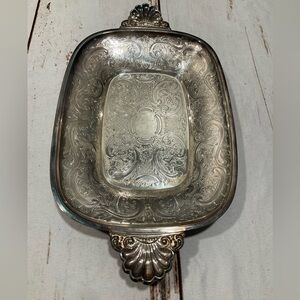 ANTIQUE BARKER ELLIS SILVER PLATE DECO MENORAH MARKED SILVER PLATED‎ TRAY